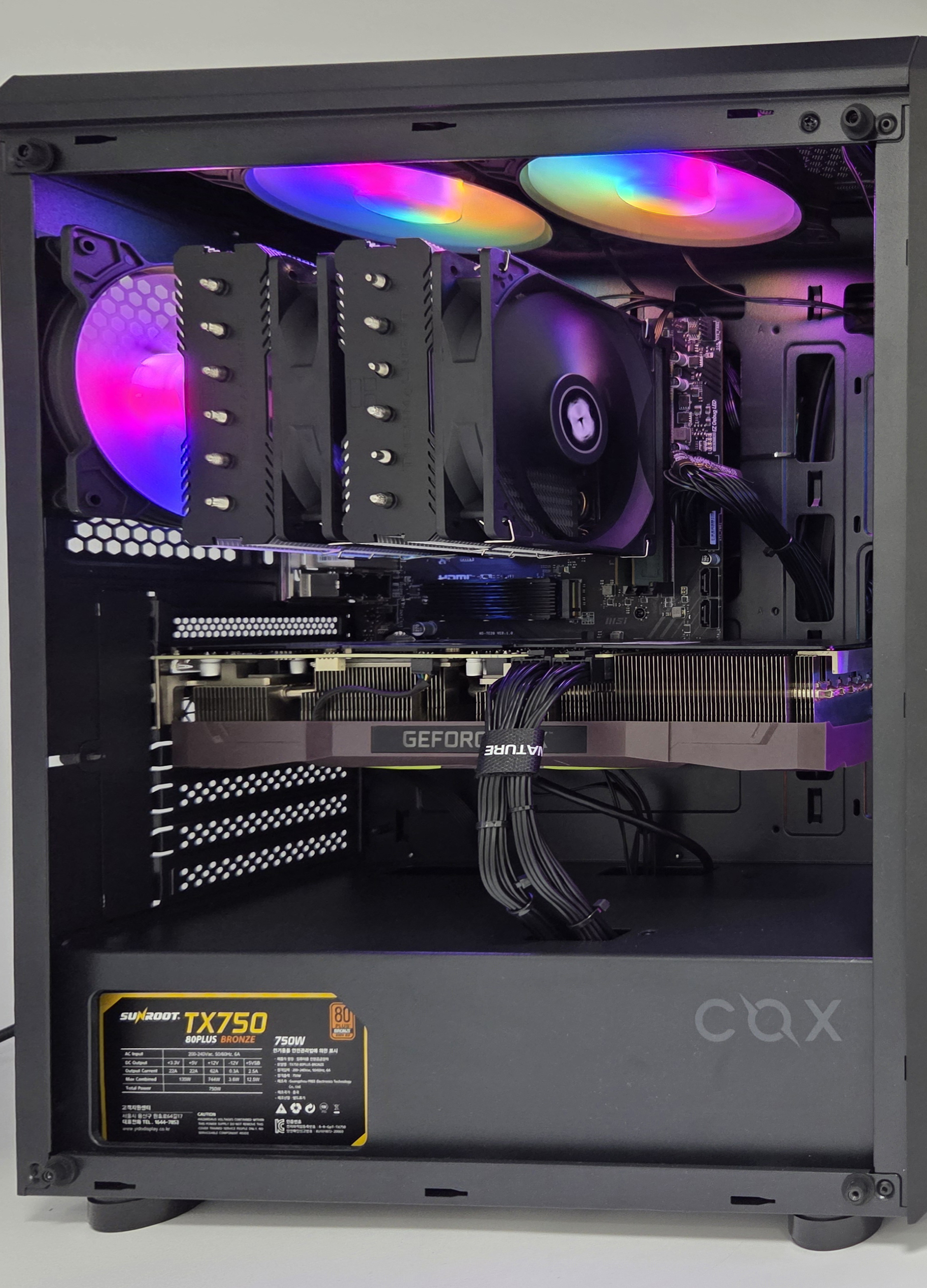 조립데스크탑 7500F 3070TI 상세동일 부품교체가능