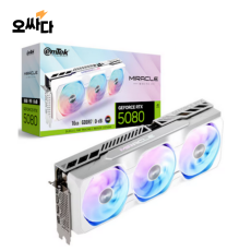 이엠텍 지포스 RTX 5080 MIRACLE WHITE D7 16GB